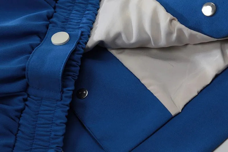 American Retro Detachable Baseball Jacket