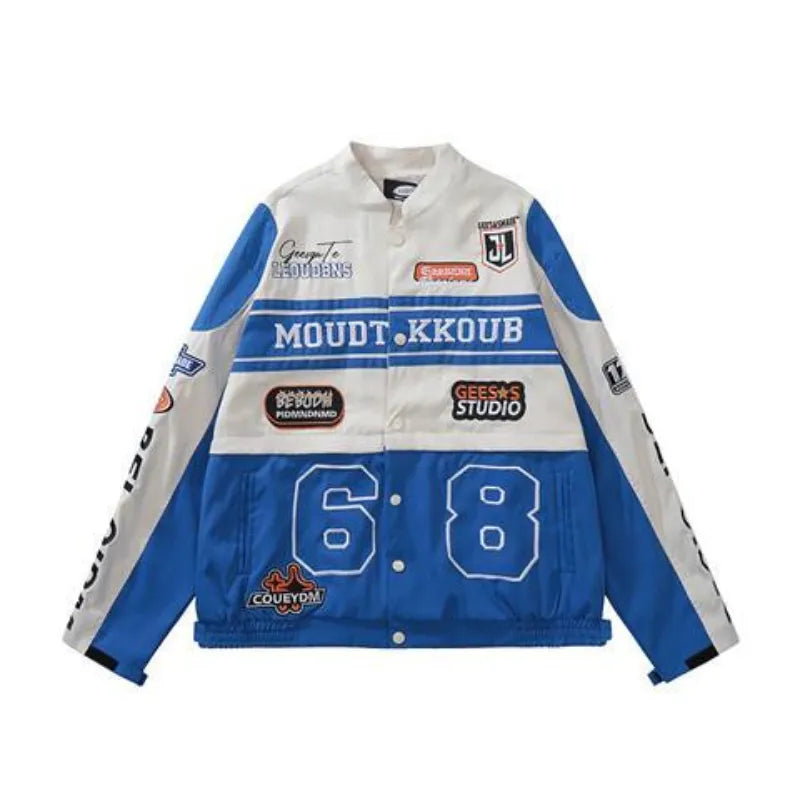 American Retro Detachable Baseball Jacket