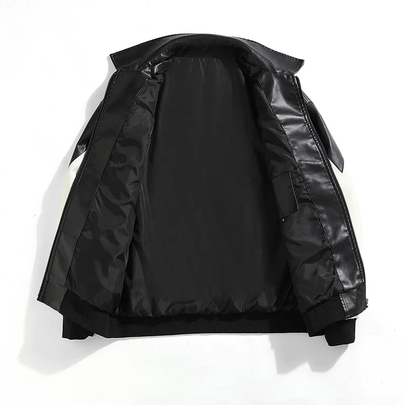 Faux Leather Jacket, Padded