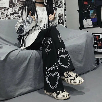 Streetwear Gothic Oversized Pants