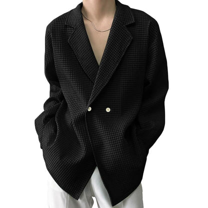 Casual Blazer Korean Style Solid Color