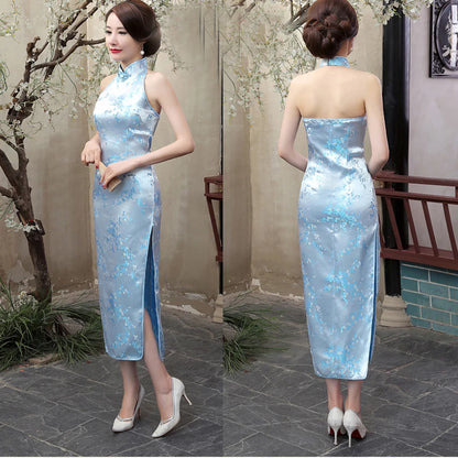 Satin Evening Chinese Dress