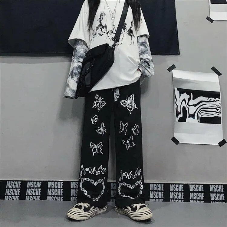 Streetwear Gothic Oversized Pants