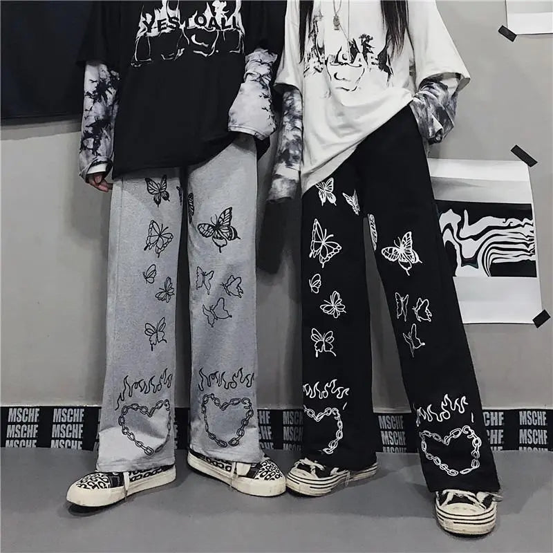 Streetwear Gothic Oversized Pants