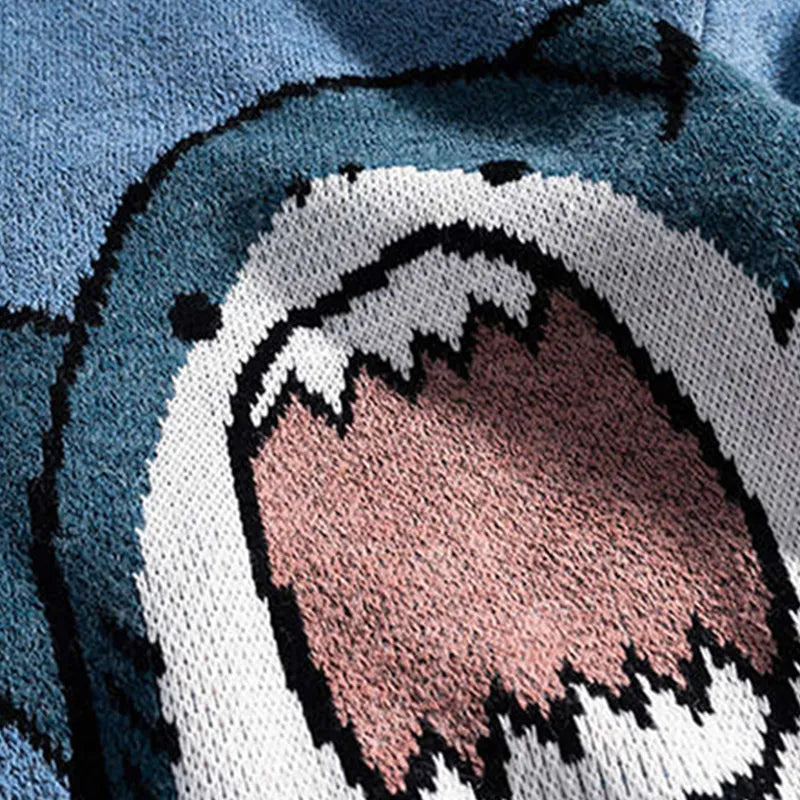 Shark Sweater Winter Turtleneck