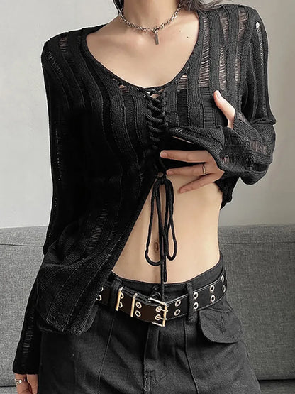 Gothic See Through Blouse