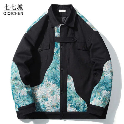 Streetwear Jacket Japanese Embroidery