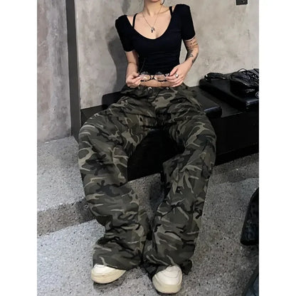 Cargo Baggy Parachute Pants