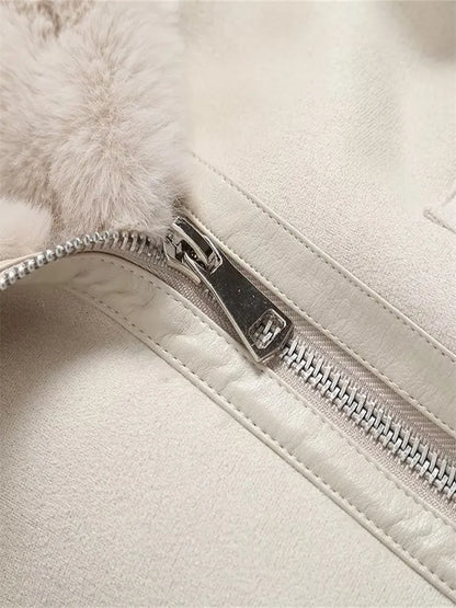 Thick Warm Double-sided Fur in one Jacket