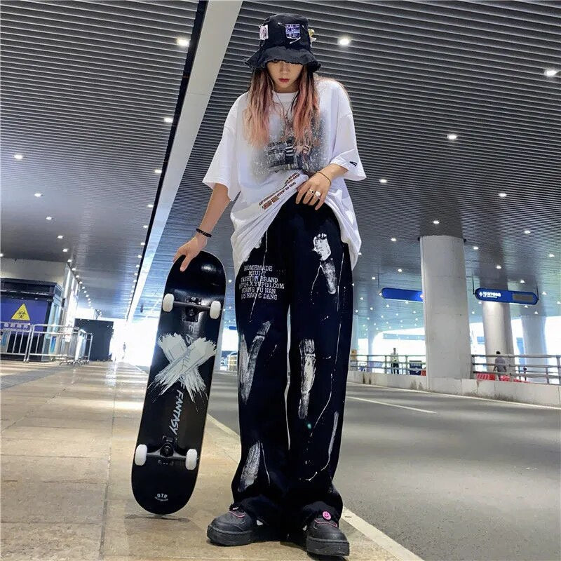 Streetwear Graffiti Letters Pants