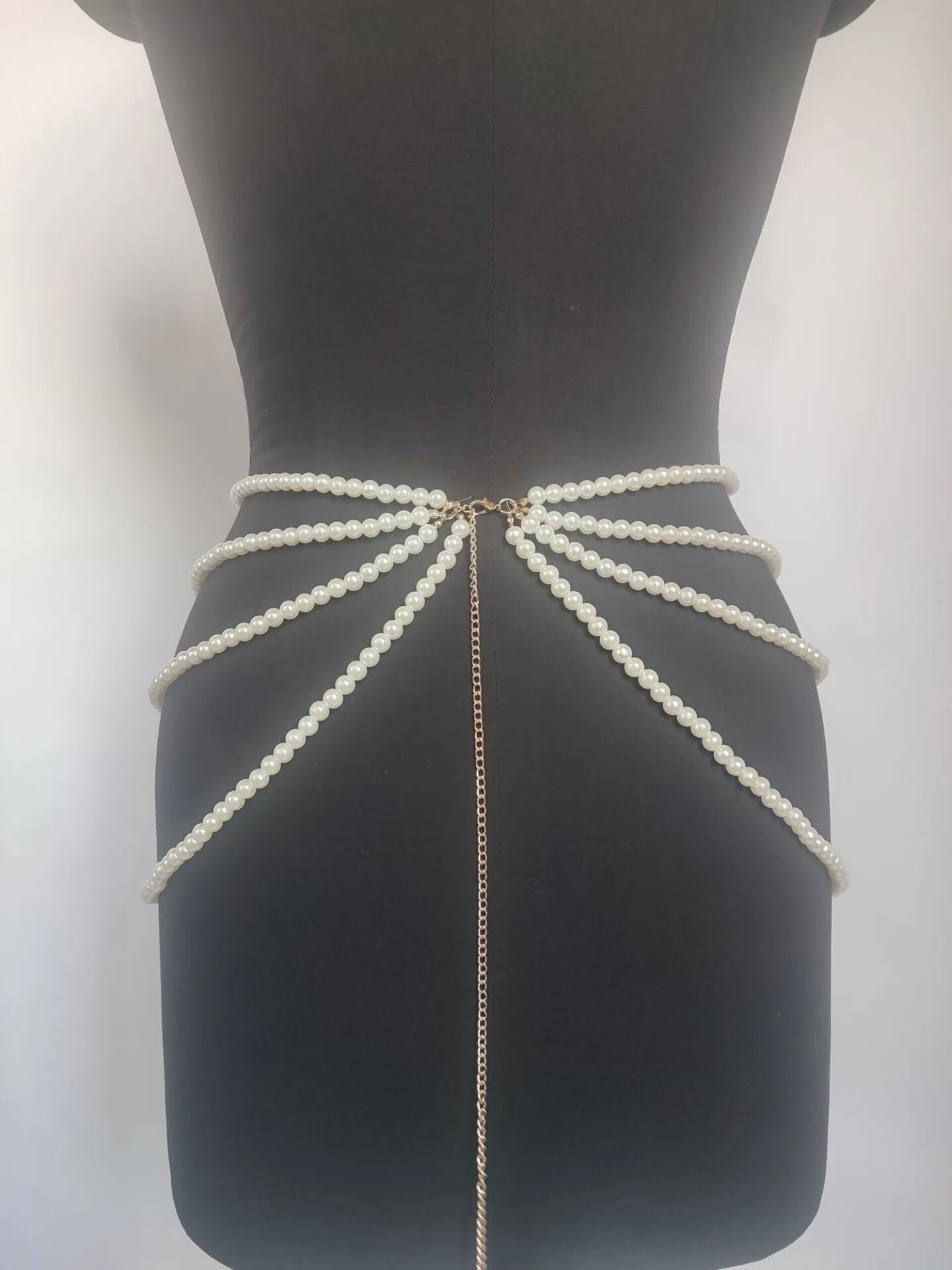 Jewelry Multilayer Pearl Waist Chain