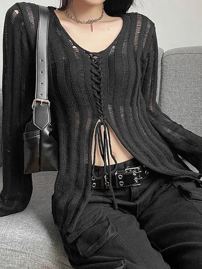 Gothic See Through Blouse