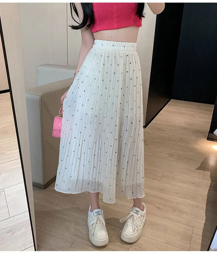 Elegant Polka Dot Skirt