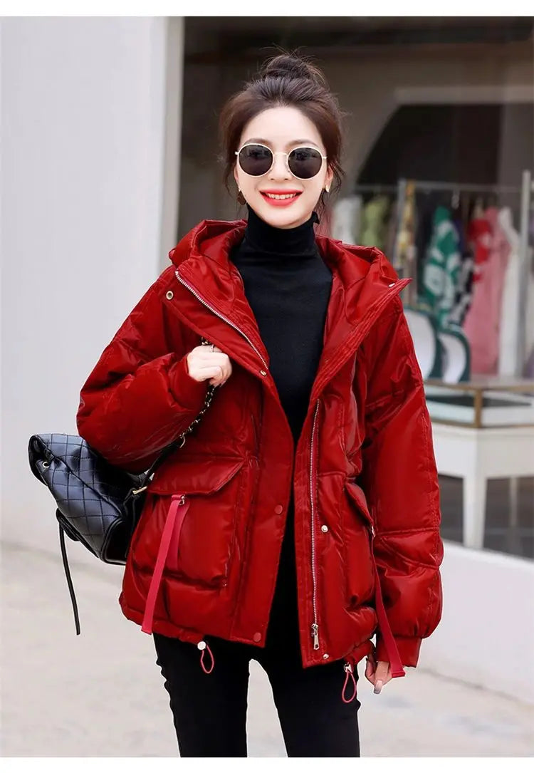 Glossy Oversized Winter Coat