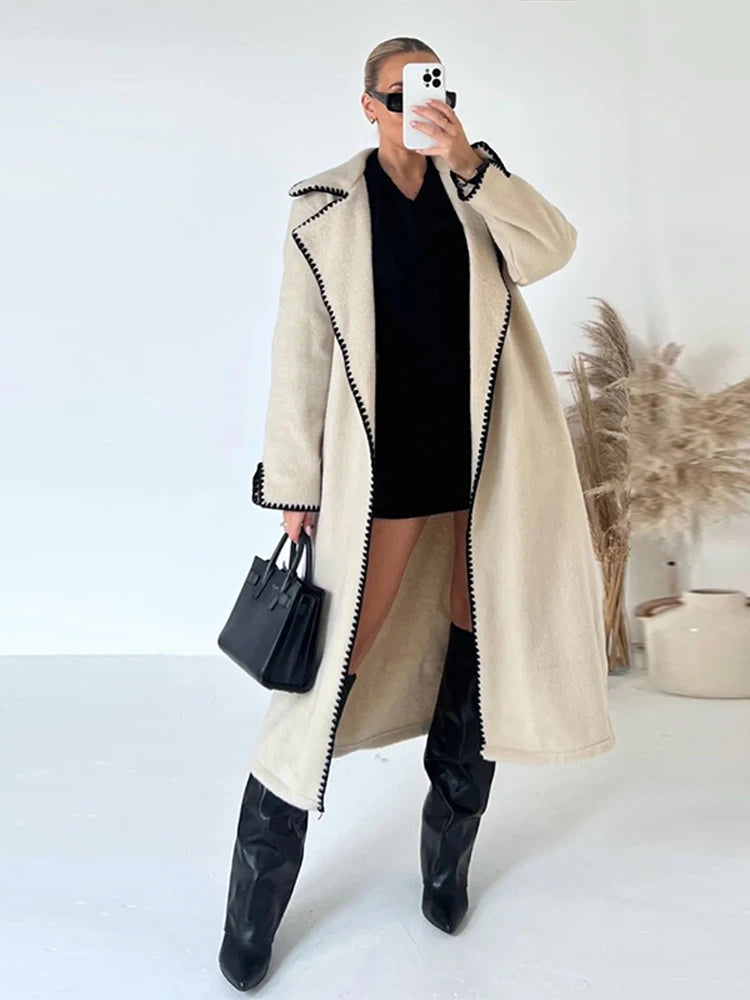 Loose Long Sleeve Cardigan Coats Warm Winter