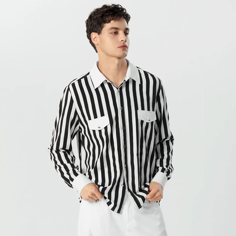 Long Sleeve Strip Shirt