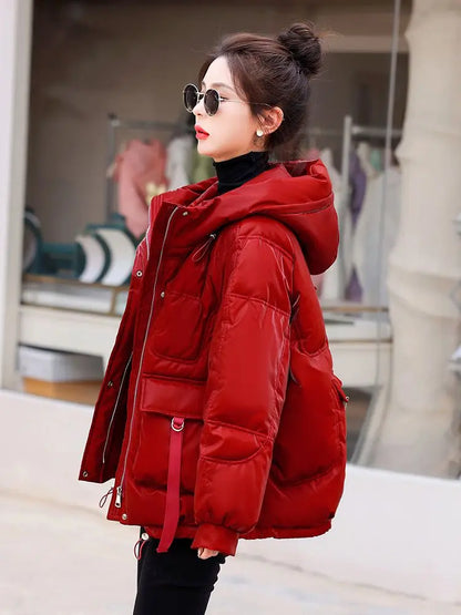 Glossy Oversized Winter Coat