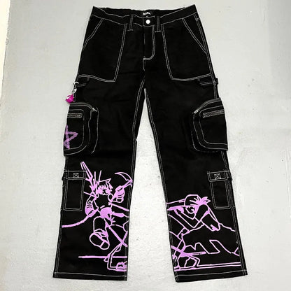 Streetwear High Waisted Pants