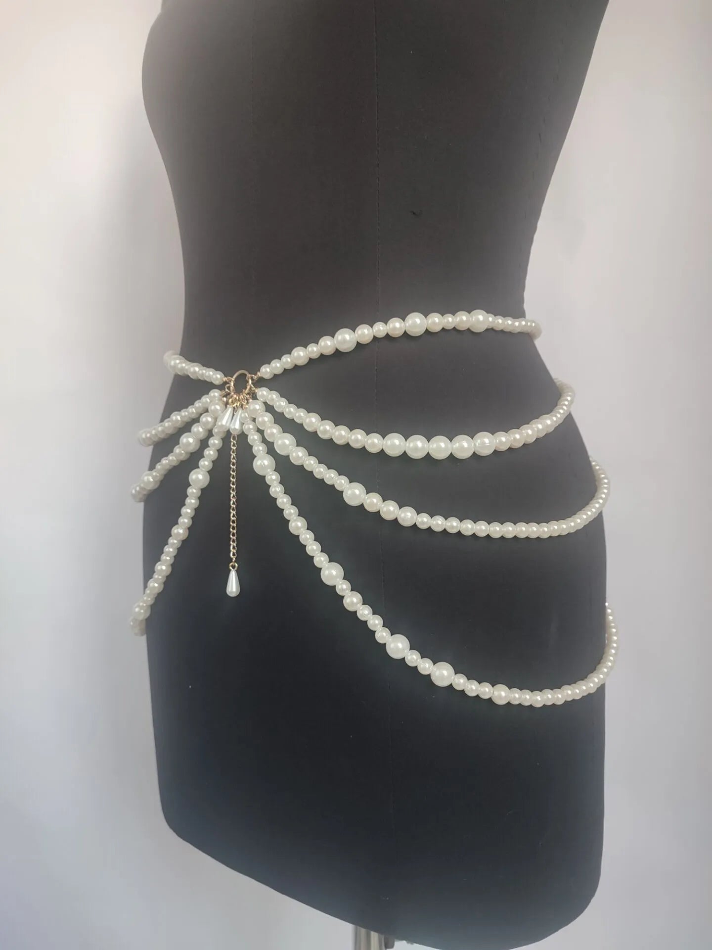 Jewelry Multilayer Pearl Waist Chain