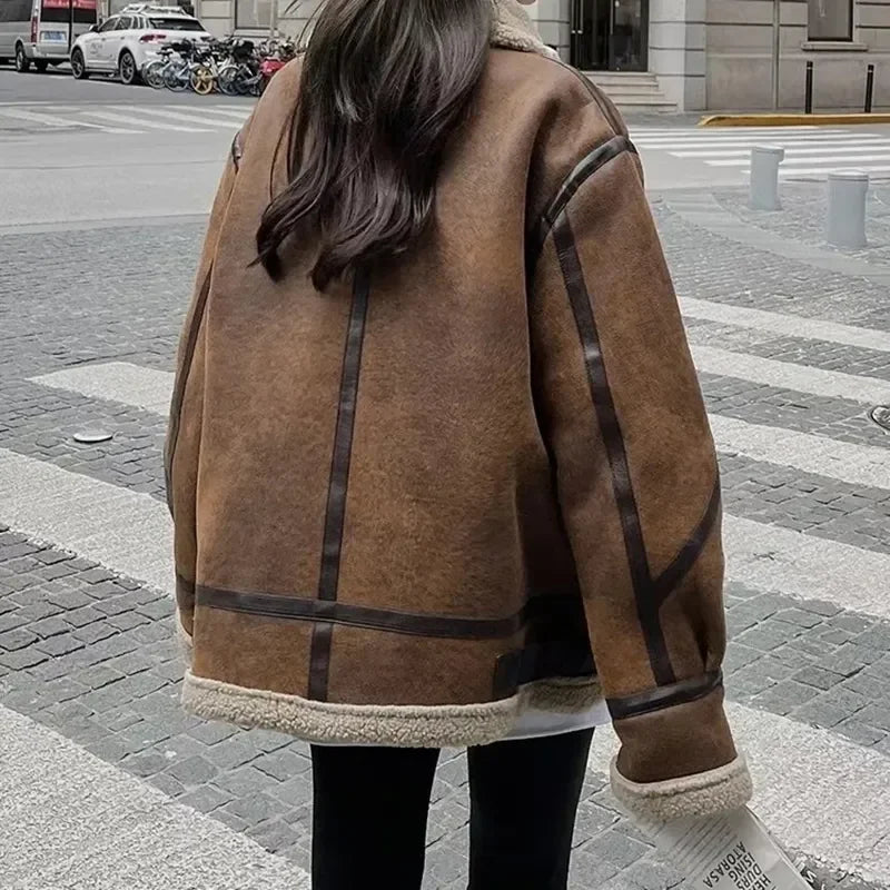 Winter Sheepskin Vintage Coat