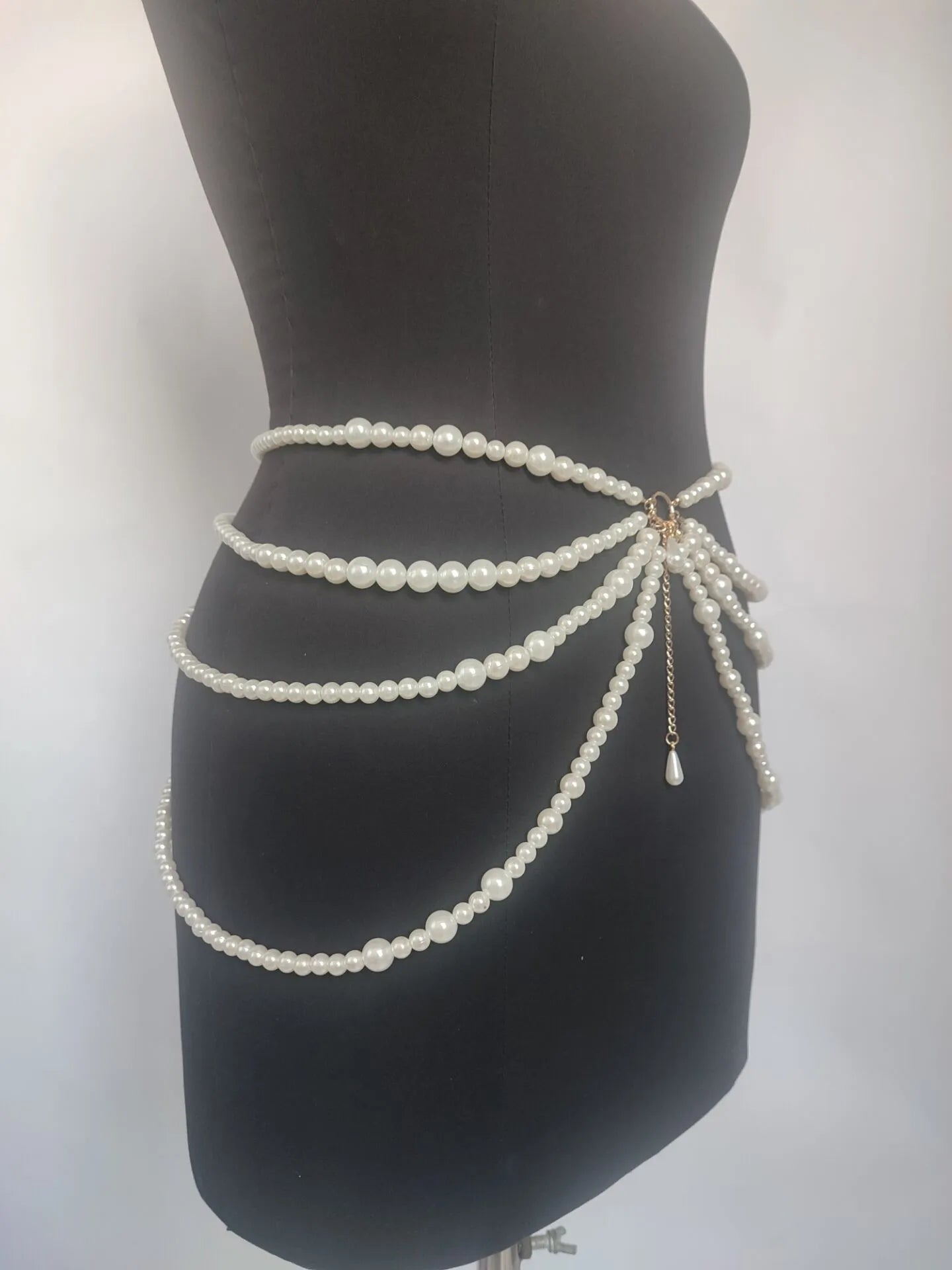 Jewelry Multilayer Pearl Waist Chain