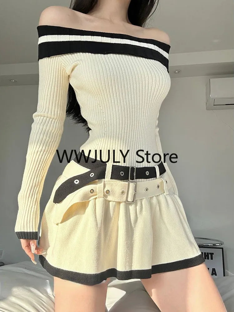 Slim Elegant Dress Knitted