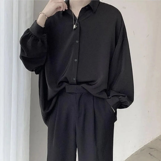 Black Long-sleeved Blouse