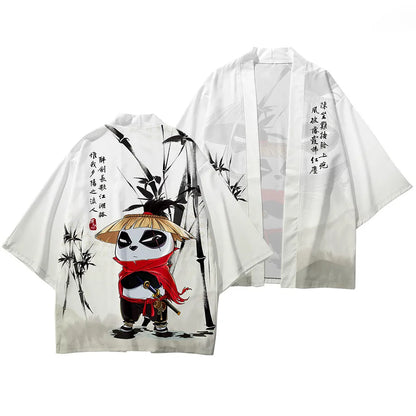 Unisex White Kimono