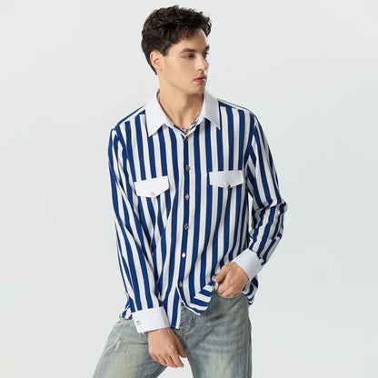 Long Sleeve Strip Shirt