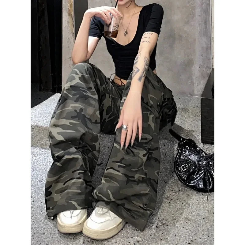 Cargo Baggy Parachute Pants