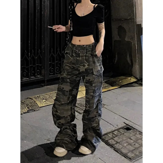 Cargo Baggy Parachute Pants