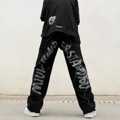 Streetwear Graffiti Letters Pants