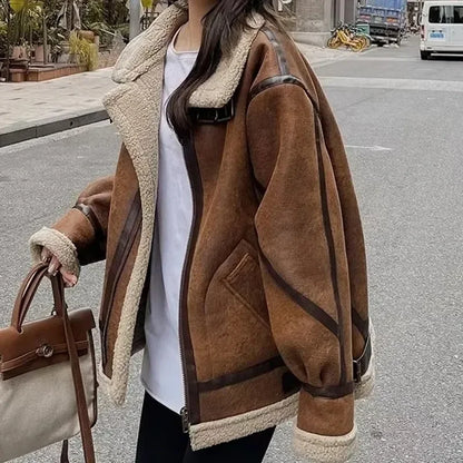 Winter Sheepskin Vintage Coat