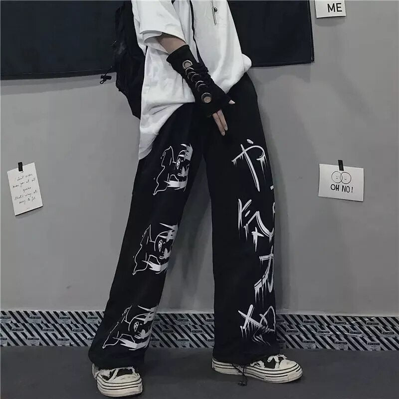 Anime Japanese Printed Sweatpants