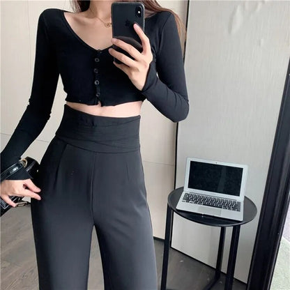 High Waist Women's Pants Loose