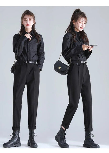 High Waist Suit Pants