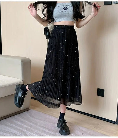 Elegant Polka Dot Skirt