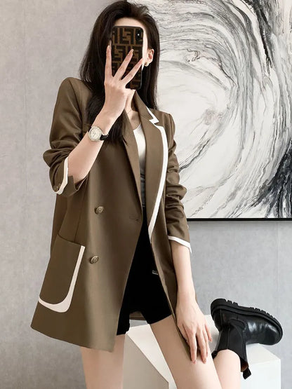 Elegant Blazer Loose Long Sleeve Suit