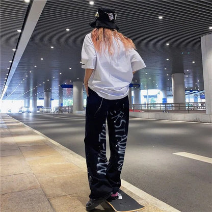 Streetwear Graffiti Letters Pants