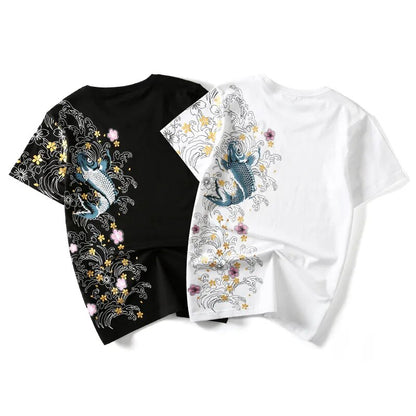 Large Short Sleeve T-shirt Embroidery