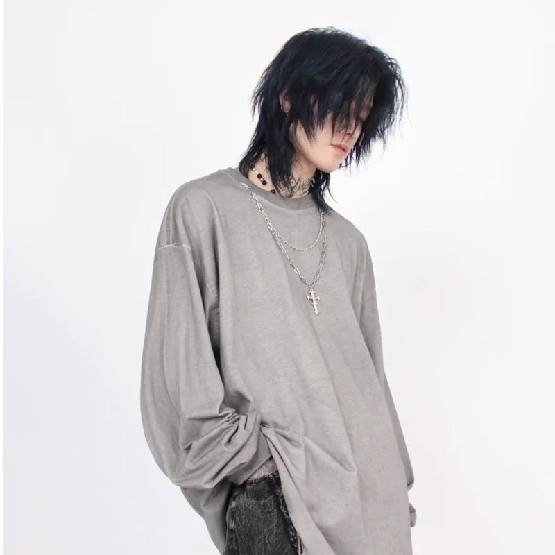 Street Made Washed Waving Cut Sweatshirt