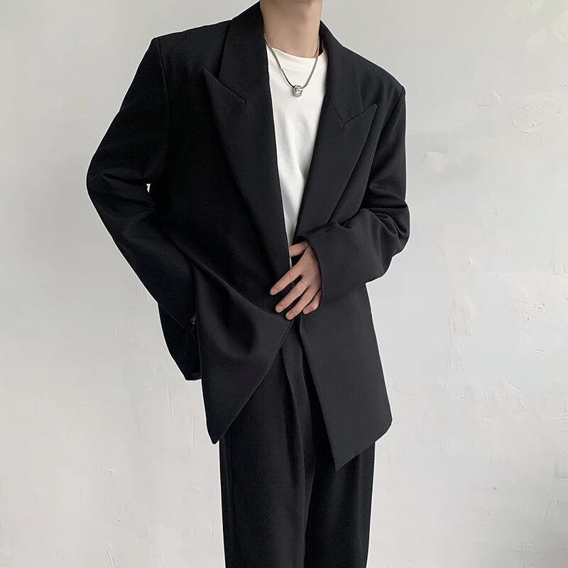 High-end Blazers Black Casual